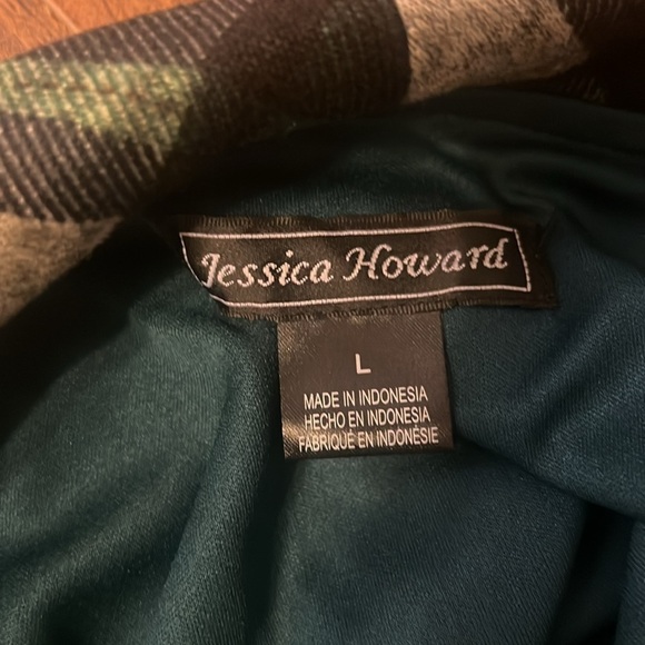 NWT Jessica Howard Plaid, Spandex Baby Doll Dress, Sz. L. - Picture 10 of 12